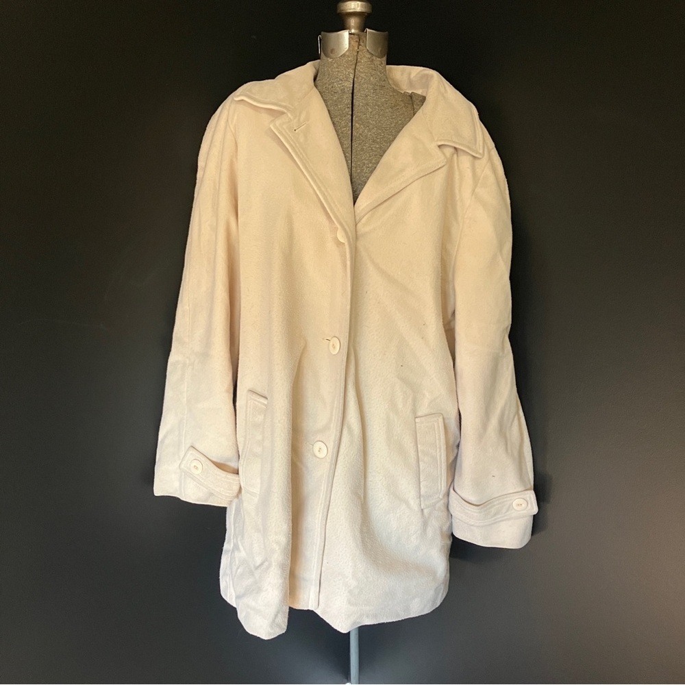 Vintage Amanda Lee Kashmiracle Pea Coat Pink / Beige